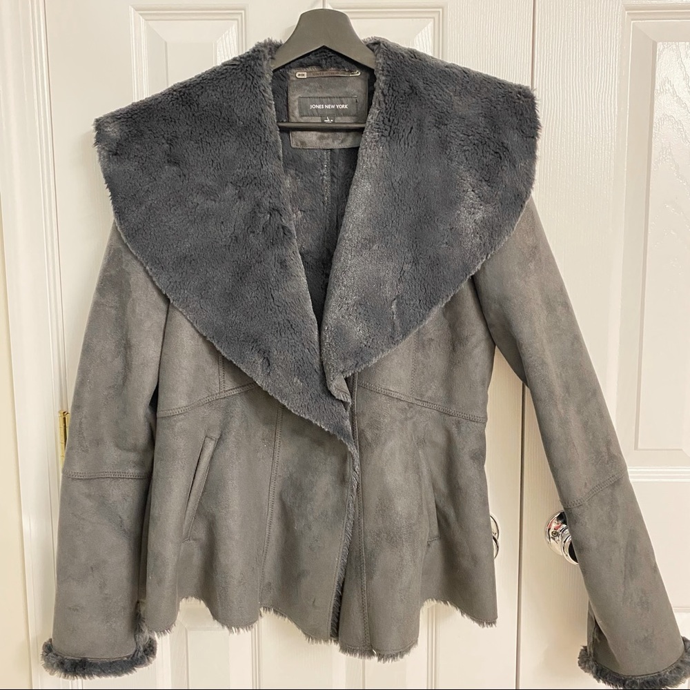 Jones New York gray jacket size large